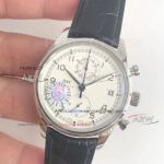 Perfect Replica Swiss IWC Schaffhausen Chronograph White Dial 42mm Mens Replica Watch